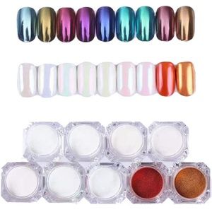 Nail Chrome Powder 9 Pieces